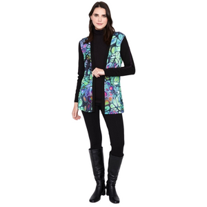 DOLCEZZA “Fantasy” Print Open Front
Cardigan NWT